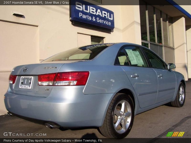 Silver Blue / Gray 2007 Hyundai Sonata SE V6