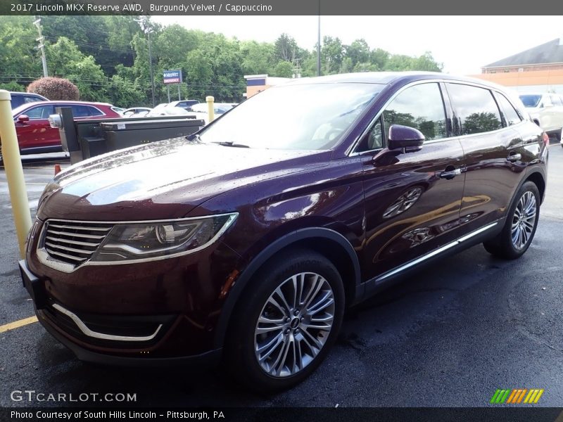 Burgundy Velvet / Cappuccino 2017 Lincoln MKX Reserve AWD