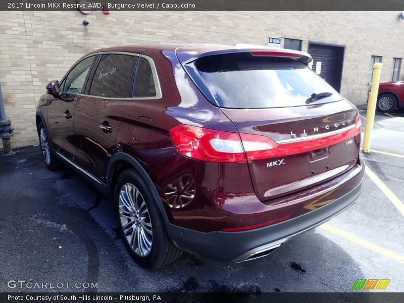 Burgundy Velvet / Cappuccino 2017 Lincoln MKX Reserve AWD