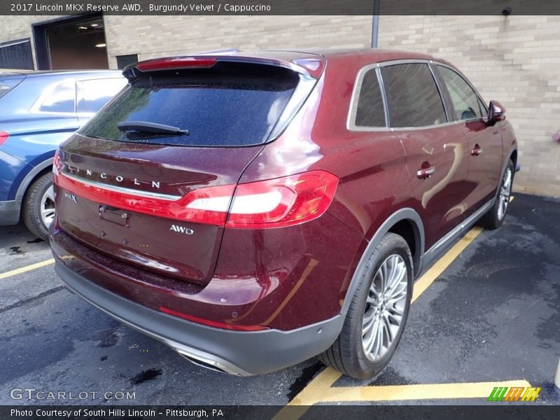 Burgundy Velvet / Cappuccino 2017 Lincoln MKX Reserve AWD