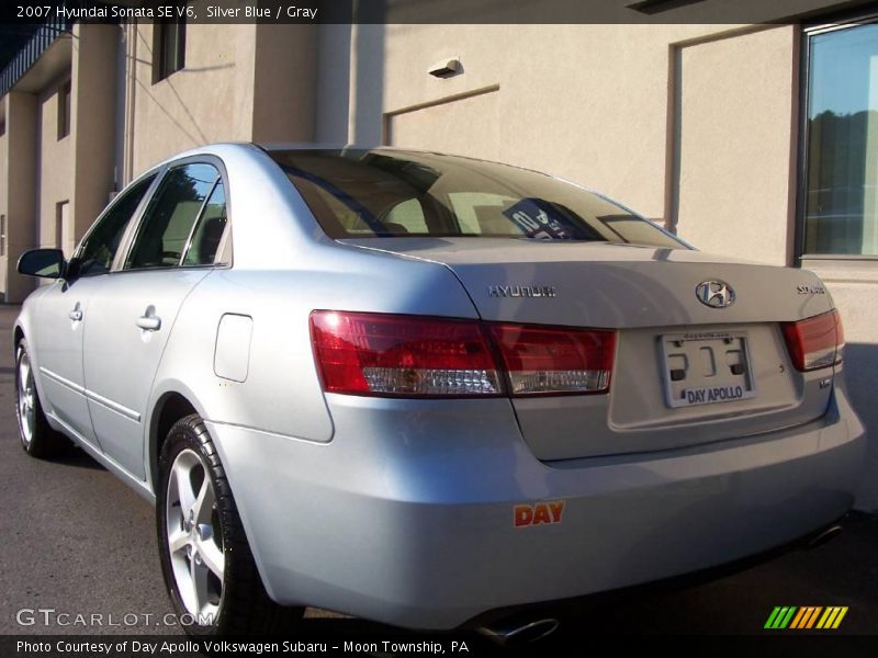 Silver Blue / Gray 2007 Hyundai Sonata SE V6