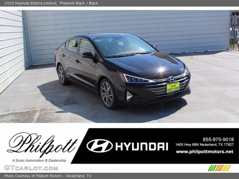 Phantom Black / Black 2020 Hyundai Elantra Limited