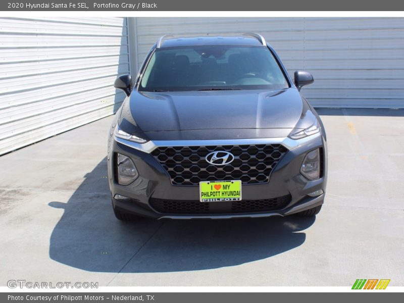 Portofino Gray / Black 2020 Hyundai Santa Fe SEL