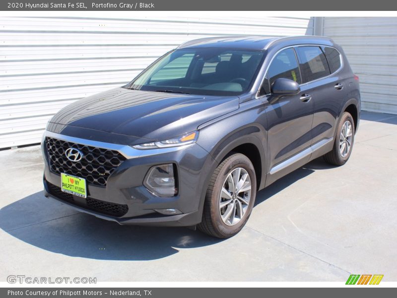 Portofino Gray / Black 2020 Hyundai Santa Fe SEL