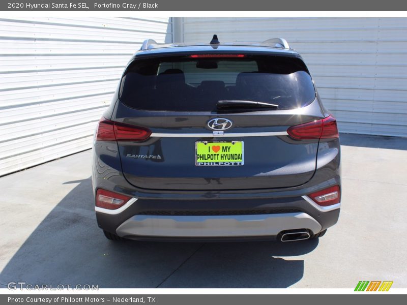 Portofino Gray / Black 2020 Hyundai Santa Fe SEL