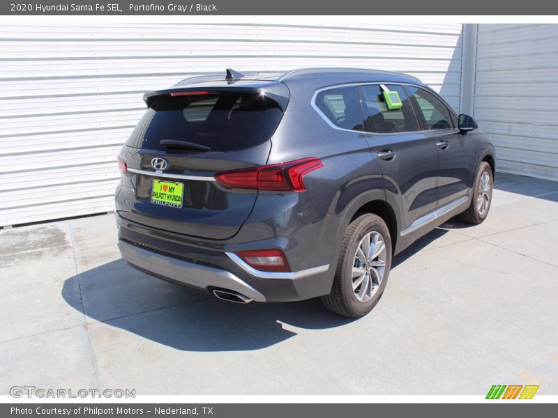 Portofino Gray / Black 2020 Hyundai Santa Fe SEL