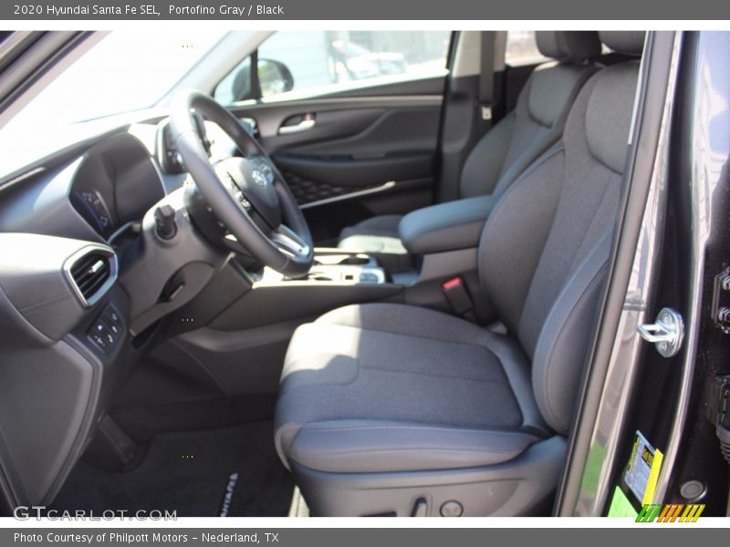Portofino Gray / Black 2020 Hyundai Santa Fe SEL
