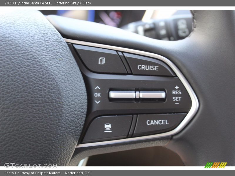 Portofino Gray / Black 2020 Hyundai Santa Fe SEL