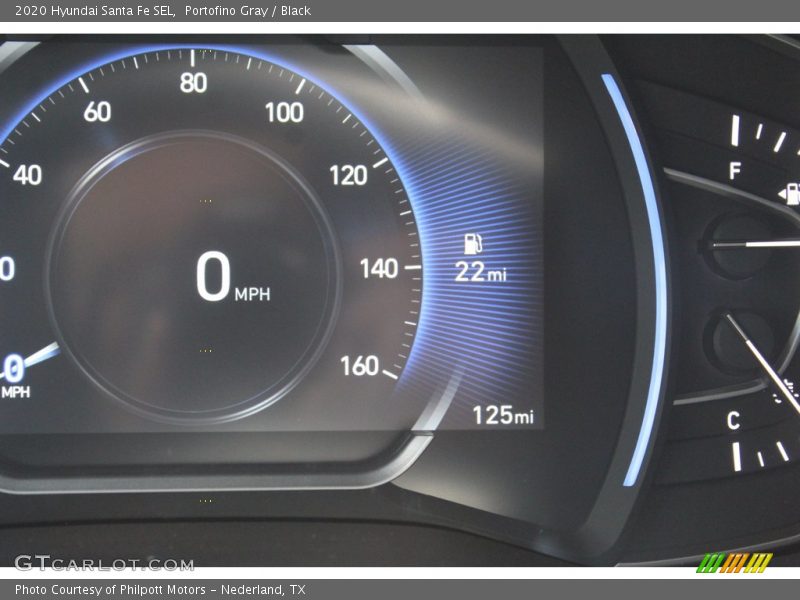 Portofino Gray / Black 2020 Hyundai Santa Fe SEL