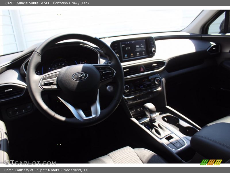 Portofino Gray / Black 2020 Hyundai Santa Fe SEL