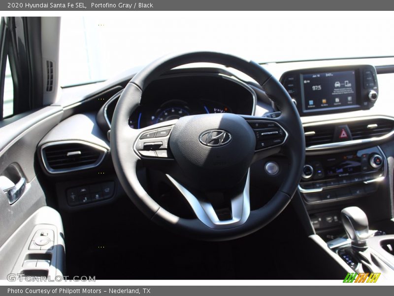 Portofino Gray / Black 2020 Hyundai Santa Fe SEL