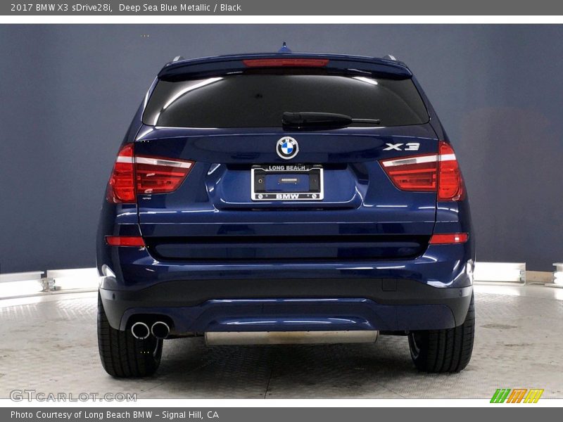 Deep Sea Blue Metallic / Black 2017 BMW X3 sDrive28i