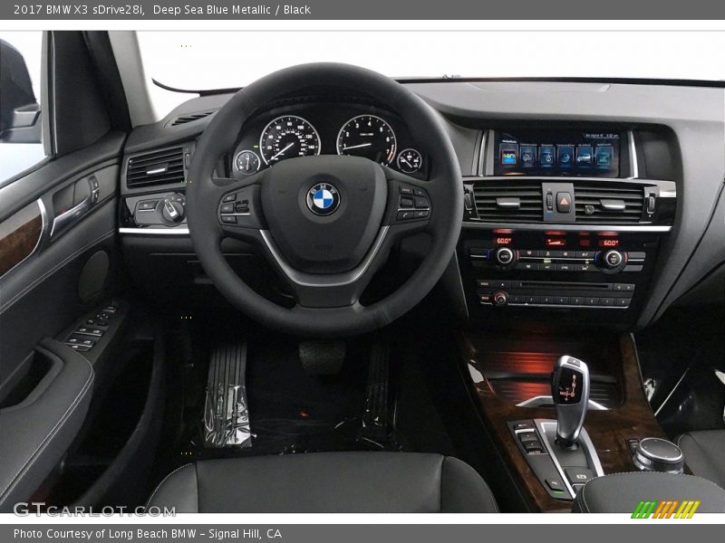 Deep Sea Blue Metallic / Black 2017 BMW X3 sDrive28i