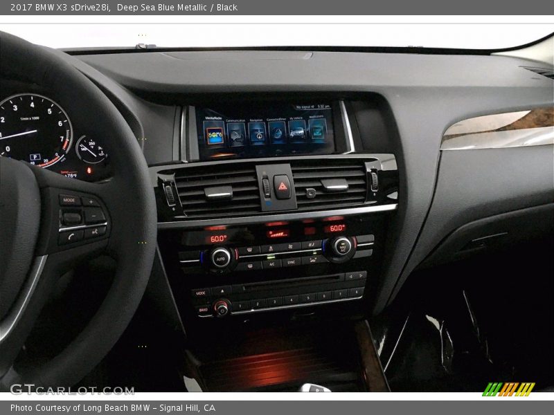 Deep Sea Blue Metallic / Black 2017 BMW X3 sDrive28i