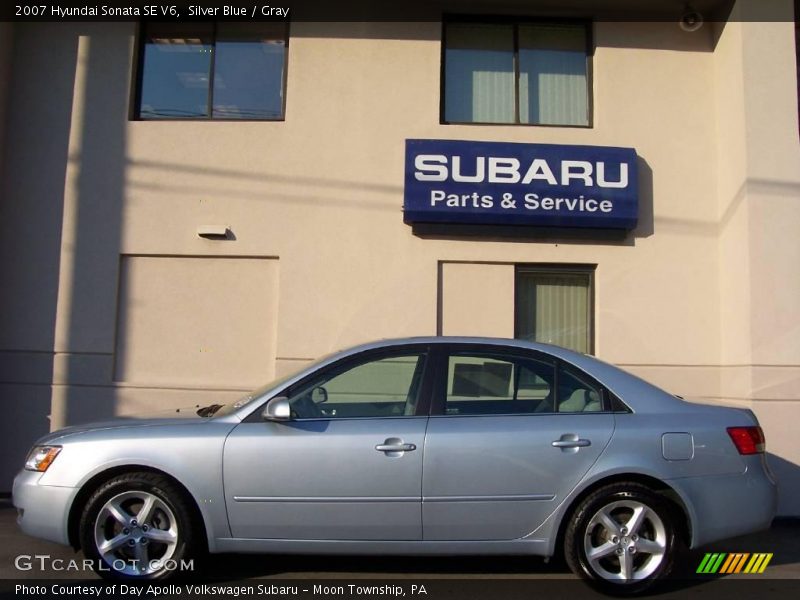 Silver Blue / Gray 2007 Hyundai Sonata SE V6