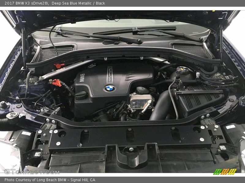 Deep Sea Blue Metallic / Black 2017 BMW X3 sDrive28i
