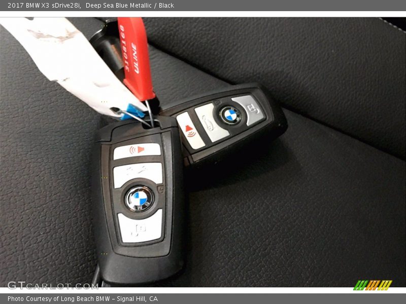 Deep Sea Blue Metallic / Black 2017 BMW X3 sDrive28i