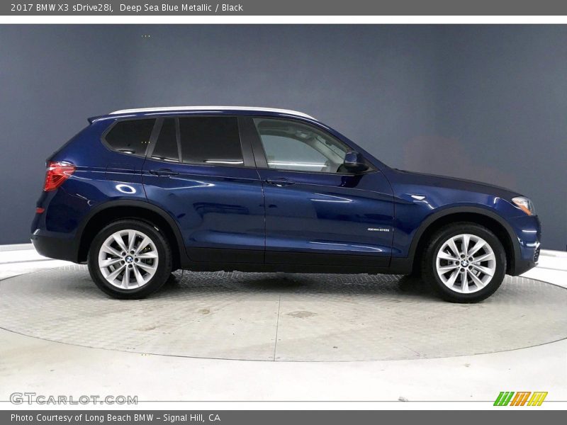 Deep Sea Blue Metallic / Black 2017 BMW X3 sDrive28i