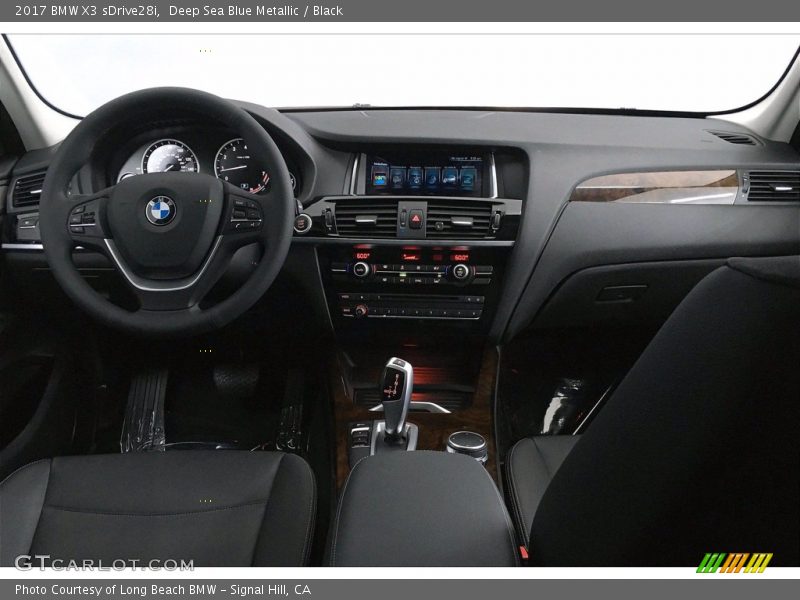 Deep Sea Blue Metallic / Black 2017 BMW X3 sDrive28i