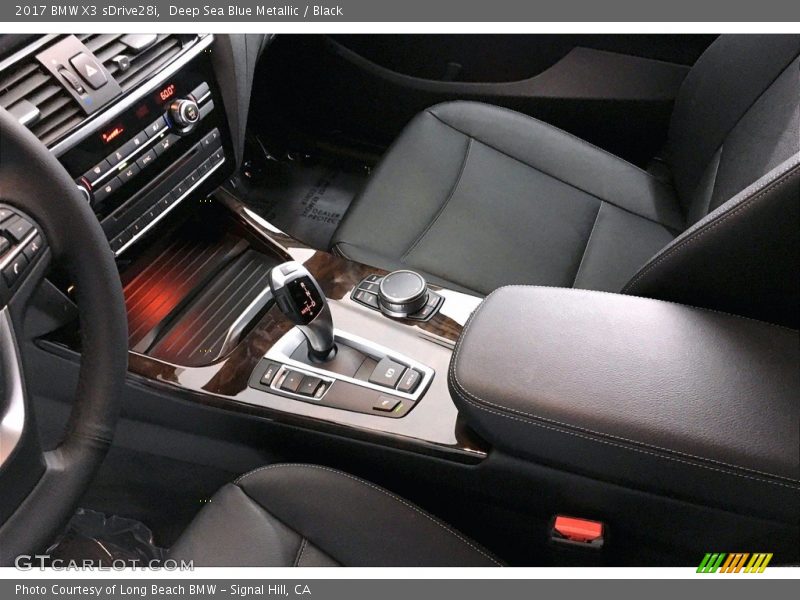 Deep Sea Blue Metallic / Black 2017 BMW X3 sDrive28i
