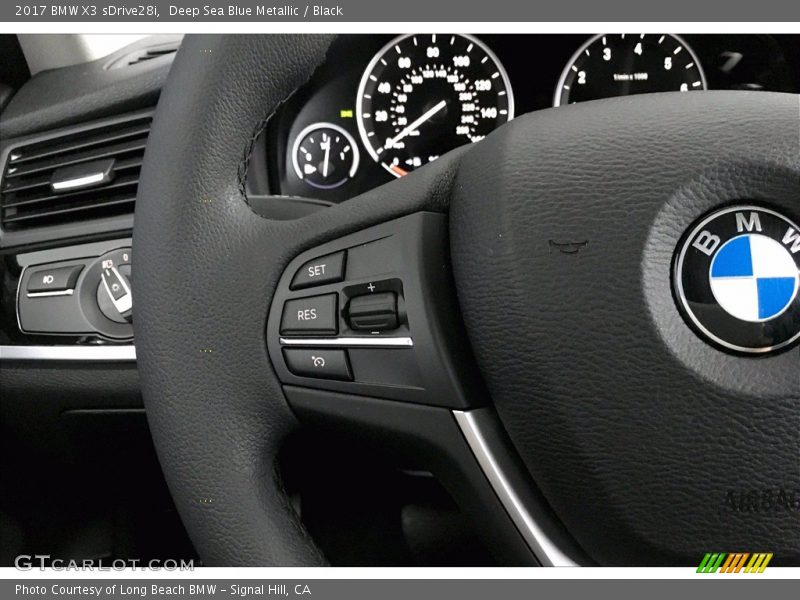 Deep Sea Blue Metallic / Black 2017 BMW X3 sDrive28i