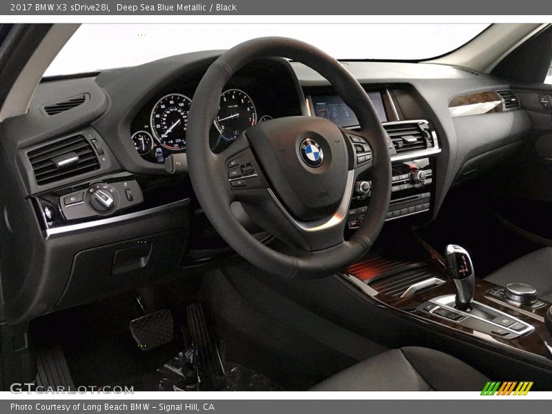 Deep Sea Blue Metallic / Black 2017 BMW X3 sDrive28i