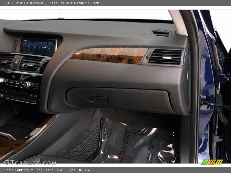 Deep Sea Blue Metallic / Black 2017 BMW X3 sDrive28i