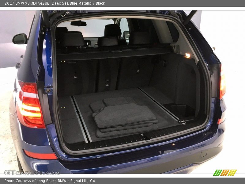Deep Sea Blue Metallic / Black 2017 BMW X3 sDrive28i