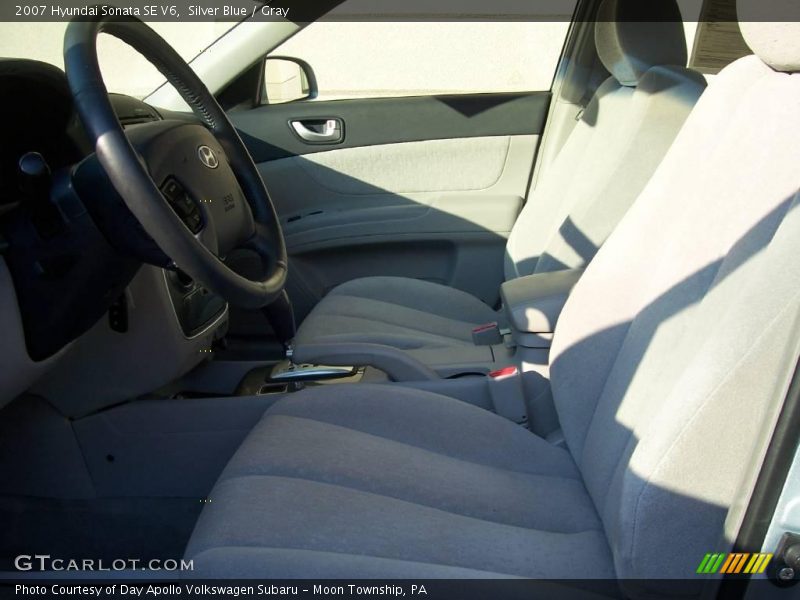 Silver Blue / Gray 2007 Hyundai Sonata SE V6