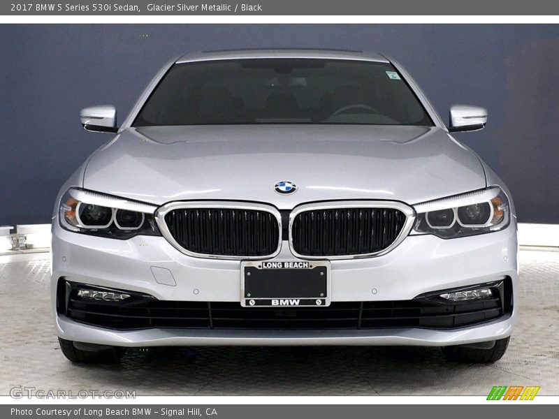 Glacier Silver Metallic / Black 2017 BMW 5 Series 530i Sedan