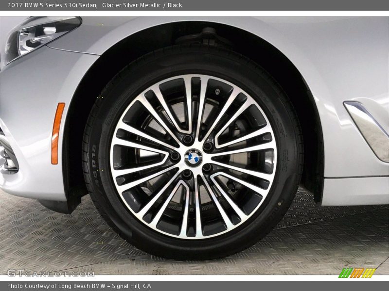 Glacier Silver Metallic / Black 2017 BMW 5 Series 530i Sedan