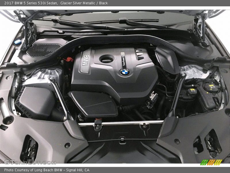 Glacier Silver Metallic / Black 2017 BMW 5 Series 530i Sedan
