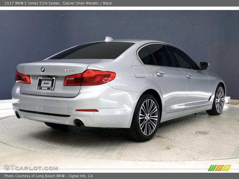 Glacier Silver Metallic / Black 2017 BMW 5 Series 530i Sedan
