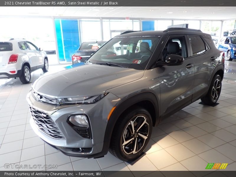 Satin Steel Metallic / Jet Black 2021 Chevrolet TrailBlazer RS AWD