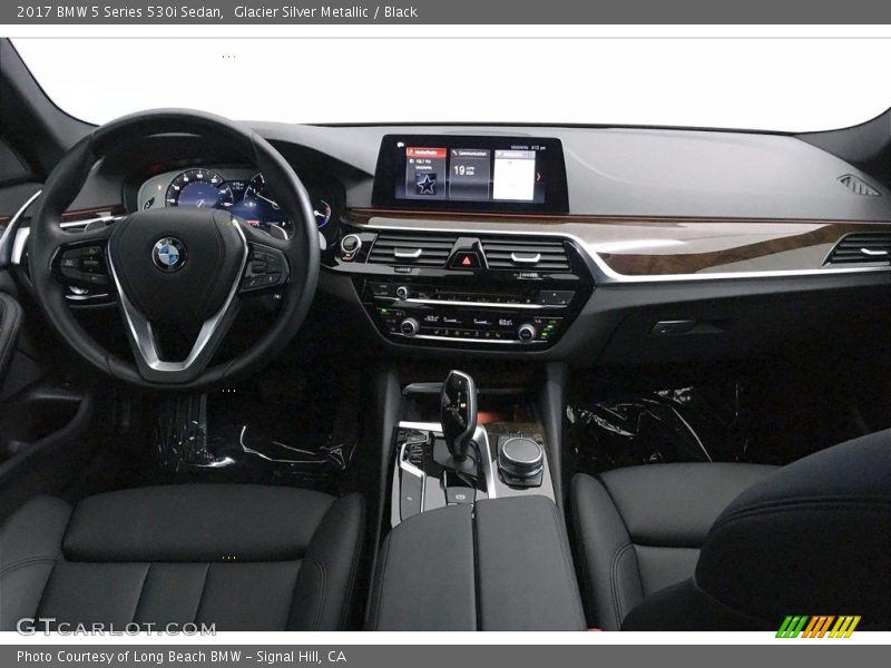 Glacier Silver Metallic / Black 2017 BMW 5 Series 530i Sedan