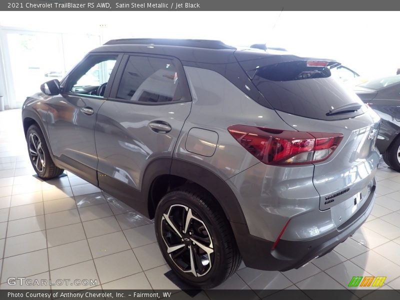Satin Steel Metallic / Jet Black 2021 Chevrolet TrailBlazer RS AWD
