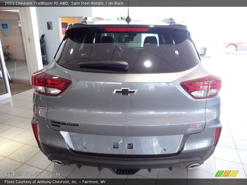 Satin Steel Metallic / Jet Black 2021 Chevrolet TrailBlazer RS AWD
