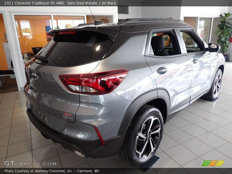 Satin Steel Metallic / Jet Black 2021 Chevrolet TrailBlazer RS AWD