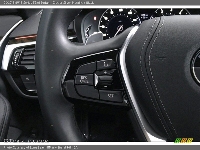 Glacier Silver Metallic / Black 2017 BMW 5 Series 530i Sedan