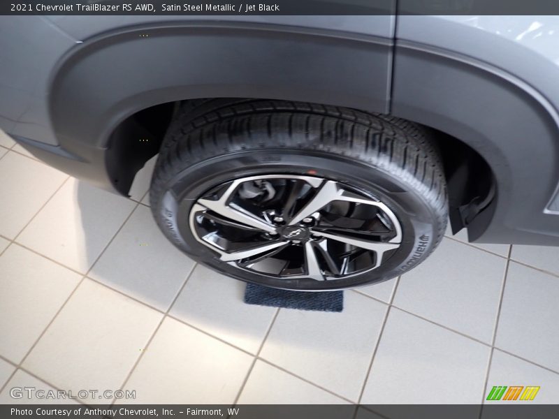 Satin Steel Metallic / Jet Black 2021 Chevrolet TrailBlazer RS AWD