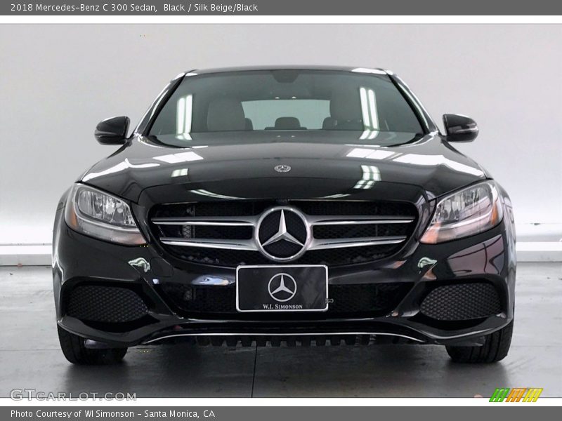 Black / Silk Beige/Black 2018 Mercedes-Benz C 300 Sedan