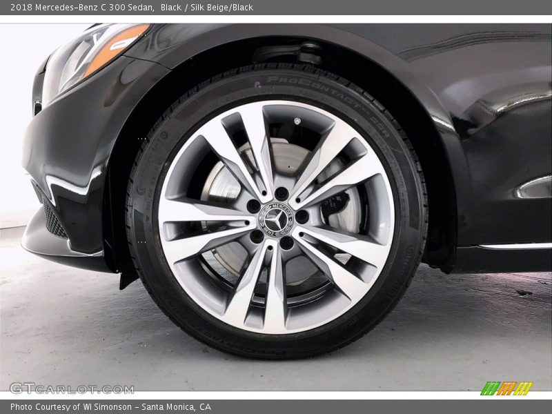 Black / Silk Beige/Black 2018 Mercedes-Benz C 300 Sedan