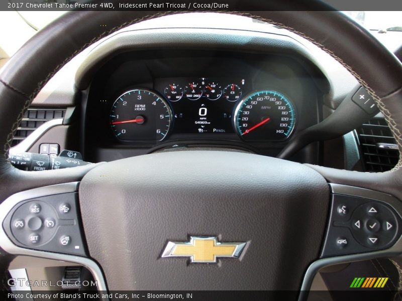 Iridescent Pearl Tricoat / Cocoa/Dune 2017 Chevrolet Tahoe Premier 4WD