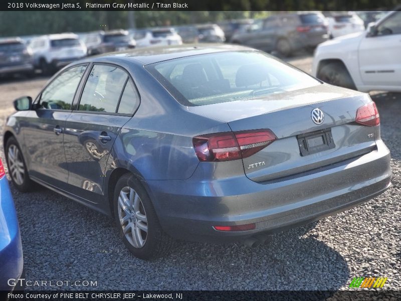 Platinum Gray Metallic / Titan Black 2018 Volkswagen Jetta S