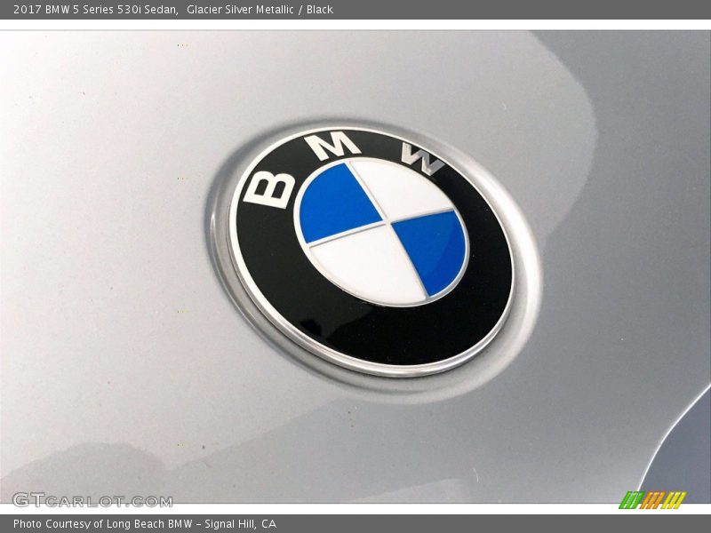 Glacier Silver Metallic / Black 2017 BMW 5 Series 530i Sedan