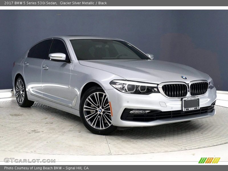 Glacier Silver Metallic / Black 2017 BMW 5 Series 530i Sedan
