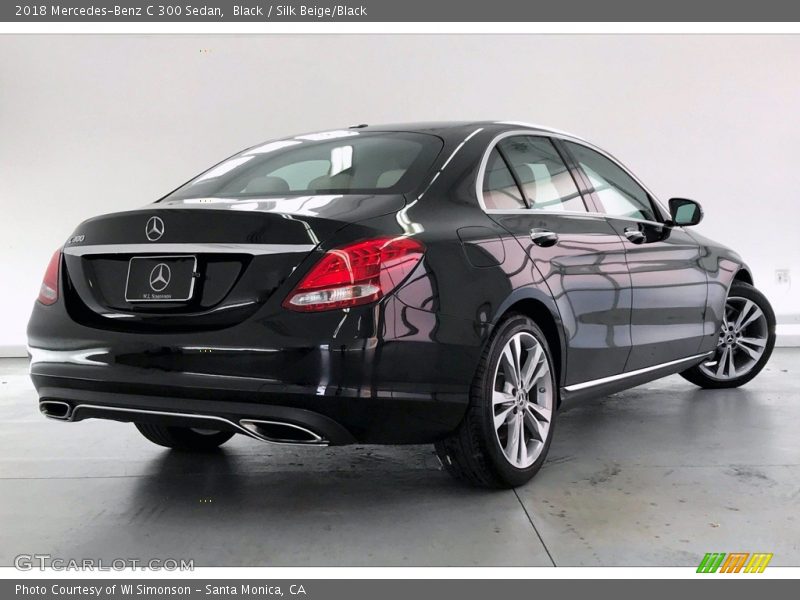 Black / Silk Beige/Black 2018 Mercedes-Benz C 300 Sedan