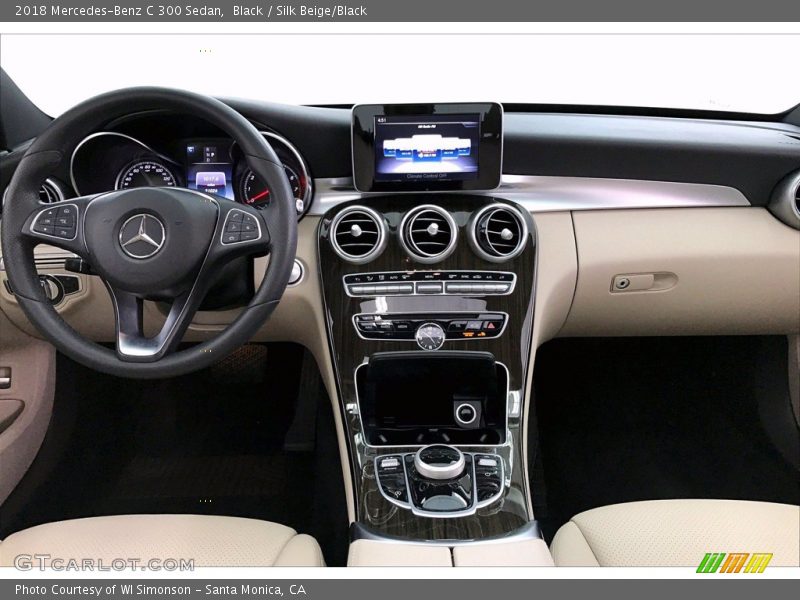 Black / Silk Beige/Black 2018 Mercedes-Benz C 300 Sedan
