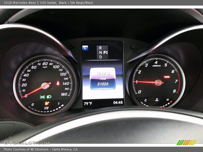 Black / Silk Beige/Black 2018 Mercedes-Benz C 300 Sedan