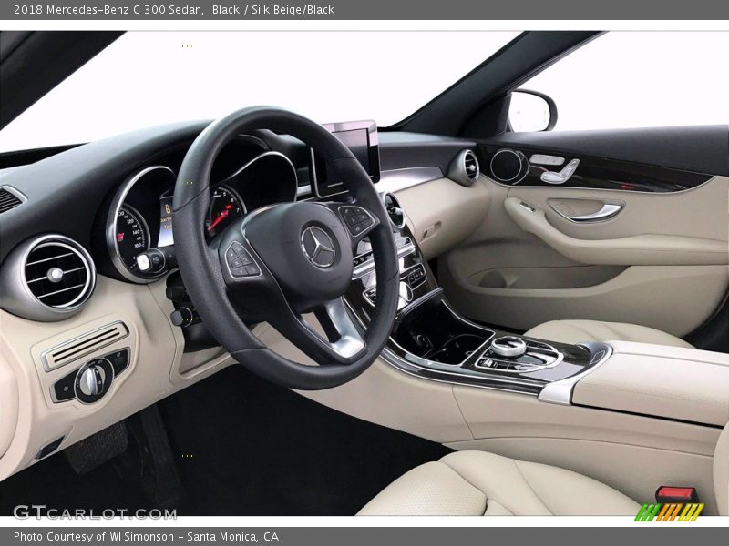 Black / Silk Beige/Black 2018 Mercedes-Benz C 300 Sedan